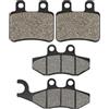 Road Passion Anteriore e Posteriori Pastiglia Freno Kit Compatibile con DERBI Senda 125 / HONDA HM Italy CRE 50 / PEUGEOT Elyseo 125/150 Geopolis 125 250 400 / YAMAHA DT 50 X/SHERCO SM 0.5 1.25