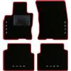 QUEMAR Tappetini Auto compatibili con Ford Kuga III dal 2020 anche Hybrid/Kit Tappeti Moquette e Gomma su Misura (Set 2 Anter.+ 2 Poster.)/ Ricami e Colori Personalizzati (4 Ricami, Bordo Rosso)