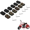 Runfarr 6 coppie di pastiglie dei freni a disco per Coleman CT100U CC100X 2.8hp Dirt Bike Parts 40cc 43cc 47cc 49cc 50cc 2 tempi Dirt Bike Pocket Bike Mini ATV Quad Scooter Mini Bike Moto
