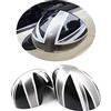 uvcany Lo stile del UK Accessori Esterni Auto Copertura specchietto laterale, Adesivo per calotta specchietto per mini Cooper One/S/JCW Serie R R50 R52 R53 2002-2006(Union Jack Grigio)