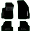 QUEMAR Tappetini Auto per Opel Mokka e Mokka X, Bordo Verde, 4 Ricami | 2012-2020 / Kit Tappeti Moquette e Gomma su Misura / Set 2 Anteriori + 2 Posteriori / Ricami e Colori Personalizzati