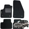 W-Parts SERIE 4 TAPPETI - TAPPETINI IN MOQUETTE NERI PER OPEL MERIVA B dal 2010 al 2017