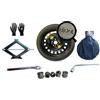 D'ANGELO 1988 Kit Ruotino di Scorta 16 compatibile con Toyota Yaris 5 fori (07/2020>) con Cric, Chiave, Guanti e Sacca 125/70r16
