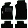 QUEMAR Tappetini Auto compatibili con MINI R50 R52 Cabrio R53 2001-2007/ Kit Tappeti Moquette e Gomma su Misura (Set 2 Anteriori+2 Poster.)/ Ricami e Colori Personalizzati (Bordo Verde, 1 Ricamo)