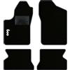 QUEMAR Tappetini Auto compatibili con Fiat 600 anno 1998-2010 / Kit Tappeti in Moquette e Gomma su Misura (Set 2 Anteriori + 2 Posteriori) / Ricami e Colori Personalizzati (1 Ricamo, Bordo Antracite)