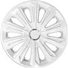 NRM Copricerchi Strong bianco, 15 pollici, set da 4 pezzi