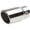Simoni Racing TRX/02 Terminale di Scarico Universale, Uscita Singola inclinata 75 mm, in Acciaio Inox
