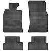 FROGUM 546382 Tappetino in Gomma nero anteriore e Posteriore Compatibilità con MINI Hatchback R56 Hatchback R50, R53 Clubman R55 Cabrio R57 Roadster R59