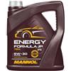 MANNOL Olio motore Energy 5W-30 4 L Compatibilità con RENAULT Twingo 1 C06, OPEL Corsa D Hatchback S07 Mokka/Mokka X J13, NISSAN Qashqai II J11, J11