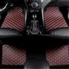 LaaHY 4 Pezzi Tappetino Auto per Maserati Grecale Modena/Grecale Trofeo, Pelle Impermeabile Antiscivolo Moquette Tappetino Auto Abitacolo Accessori,D Coffee