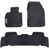 Auto Accessori Lupex | Set 3 pezzi Tappetini auto Compatibili con Scénic X-Mod 2009-2016 con 2 Clip di Fissaggio | Tappeti Sagomati in Moquette con Ricamo Lato Guida | Fondo Antiscivolo
