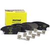 TEXTAR Kit pastiglie freni Anteriore con segnalatore acustico usura con accessori 2503401 Compatibilità con OPEL Mokka/Mokka X J13 ASTRA J ZAFIRA TOURER C P12, CHEVROLET ORLANDO J309