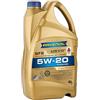 RAVENOL Olio motore SFE 5W-20 Olio sintetico 100% 4 L Compatibilità con FORD Fiesta Mk6 Hatchback JA8, JR8 Transit Custom V362 Van FY, FZ Focus II Hatchback DA, HCP, DP, TOYOTA Yaris Hatchback P9