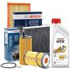 Bosch Kit tagliando 4 FILTRI Bosch + 5Lt olio Castrol Professional LongLife III 5W30