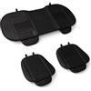 Auto Accessori Lupex Coprisedile Seduta 3 pezzi Universale Auto in PVC Nero | Protezione Sedile 2 Anteriore e 1 Posteriore | Protector Comfort Automotive Cuscino Interni
