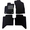 ASC Tappetini Auto Compatibili con Toyota Hilux 2016-2024 PICK UP/DOPPIA CABINA Moquette, Bordo Antiscivolo, Battitacco in Gomma