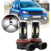 Nslumo Lampadine LED Fendinebbia H11 Compatibili Con Dacia Sandero Stepway Logan MCV Lodgy - Xenon Bianco Canbus Lampada Di Guida