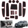 GAFAT Dacia Jogger 2025 2026-2022 Tappetini Antiscivolo, Jogger Hybrid/Extreme 2025 Tappetino in Gomma Antiscivolo per Console Centrale, Cuciture Porta, Accessori Dacia Jogger (Rosso)