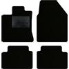 QUEMAR Tappetini Auto per Nissan Qashqai J10, Bordo Nero, 0 Ricami | 2006-2014 / Kit Tappeti Moquette e Gomma su Misura / Set 2 Anteriori + 2 Posteriori / Ricami e Colori Personalizzati