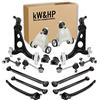 kW&HP KIT BRACCI BRACCETTI OSCILLANTI E TIRANTI 16PZ COMPLETO PER ASSALE ANTERIORE E POSTERIORE 147/156 / GT