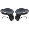 liuzz Gruppo specchietto retrovisore esterno per portiera auto con indicatore luminoso Pieghevole manuale lato sinistro destro adatto per Ford Fiesta 2009-2017 MK7 MK8 2008-2012-Right_Side