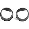 JOVERI Coprilampada for fari anteriori, for Jeep, Wrangler JK 2007-2017 Telaio for anello luminoso for accessori auto ABS Coprifaro per auto(Schwarz)