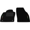 Somer Car Kit Tappetini Auto SOLO ANTERIORI 2pz compatibili con Skoda Fabia 4 2021-2025 | Set 2 tappeti anteriori su misura in moquette, bandiera Italia