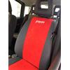 autoSHOP SET FODERA COPRISEDILE SU MISURA PER AUTO PANDA 2003-2004-2005-2006-2007-2008-2009-2010-2011 CON SEDILE POSTERIORE INTERO (rosso)