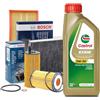 Cormar KIT TAGLIANDO COMPLETO FILTRI + OLIO CASTROL 5W30 COMPATIBILE CON OPEL CORSA D 1.2 BENZINA GPL Z12XEP2