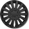 Albrecht Auto-Zubehör Albrecht 13 pollici copricerchi nero opaco per cerchioni in acciaio - Copriruote in plastica di alta qualità - Copriruote durevoli in confezione originale Albrecht - Made in EU