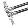 SQOGJSGZ Kit Ammortizzatore Ad Aria Supporto Universale 200-600mm 200N Anteriore Posteriore Portellone Ammortizzatore Barra Per Montante Sollevamento Molla A Gas Autobus(300mm-200N)