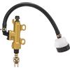 Septpenta Kit Pompa Freno Posteriore Moto con Serbatoio per Pompa Freno Posteriore per Moto, Dirt Bike, ATV(Coppe olio rotonde)