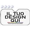 Generic Personalizzato Parasole auto il tuo quadro con foto e/o testo para sole per auto personalizzata con 1-4 foto per parabrezza per auto camion furgoni Blanc M