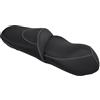 Moto Discovery Coprisella compatibile con Piaggio Beverly 250 2004-2008 nero con cuciture grigio chiaro
