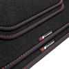 tuning-art Tappetini per Opel Corsa E 2014-2019 | 4 pezzi, 100% su misura, sistema di fissaggio con logo, bordatura, cuciture decorative lavorate a mano, velour