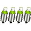 Ruiandsion BA7S 3898 lampadina LED 6 V, senza polarità, verde, con chipset DIP, lampadina LED per interni, sostituzione per luci del pannello indicatore del cruscotto, confezione da 4
