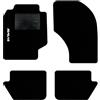 QUEMAR Tappetini Auto compatibili con Rav4 I XA10 1994-2000 / Kit Tappeti Moquette e Gomma su Misura (Set 2 Anteriori + 2 Posteriori) / Ricami e Colori Personalizzati (Bordo Nero, 1 Ricamo)