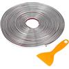 TUCKBOLD Nastro Decorativo Argento Per Auto Camion Anti Graffio | Plastica, 6mm Larghezza, 10m Lunghezza, Antigraffio, Universale, Esterno/Interno, Per Finestre Paraurti Porta Corpo Laterale