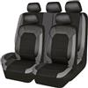 DANETI Coprisedili Auto, per Audi A3 8P 8V Sportback 2003-2023 Fodere Anteriori E Posteriori Pelle Traspirante Impermeabile Coprisedili Auto Accessori,Grey