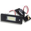 VIGORFLYRUN PARTS LTD 2pcs Luci Targa a LED Luce Lampada Posteriore 24LED SMD 6000k Xeno Bianco Canbus Error Free per E81 E87 E63 E64 E89 Z4 F20 F21 DXY88