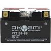 FAR BATTERIA OKYAMI BERGAMASCHI YTZ10S-BS 12V 8,6AH COMPATIBILE CON KAWASAKI Z650 ABS HHF-HJF 650 2017 > 2018 SENZA MANUTENZIONE COMPLETA SPECIFICA MOTO SCOOTER