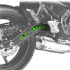 Genérico Confezione di adesivi per bilanciere con logo per Kawasaki Z650 (Candy Lime Green)