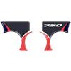 labelbike - Adesivo 3D Moto Piastra Forcella Sterzo Protezione e Decorazione in Resina compatibile con Honda Transalp 2023