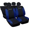 Rebeca Shop COPRISEDILI PER AUTO COMPATIBILI CON 500 MADE IN ITALY SET IN VARI COLORI (Nero/Blu Royal)