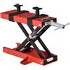 DURHAND Cavalletto Alzamoto a Forbice Sollevatore Moto Fino 500kg Rosso | Cavalletto Moto Centrale Regolabile, in Metallo