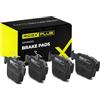 RIDEX PLUS 402B0674P Set d'assale Kit pastiglie freni Posteriore Compatibilità con VW Golf VII Hatchback 5G1, BQ1, BE1, BE2
