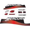 XRmarine Decalcomanie per Mercury 40 HP Quattro Tempi Motore Fuoribordo EFI Rosso Decal Kit Adesivi Riproduzione 40HP 4 Tempi