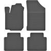 edecor Tappetini in gomma per auto, tappetini in gomma per Renault Clio II, anno di costruzione 1998 - 2010 U_C-3