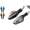 BLacOh Frecce Moto 2 pezzi di indicatori di direzione a LED for moto DRL luci di marcia diurna indicatore lampada lampeggiante for Kawasaki BMW Hayabusa Yamaha Honda Frecce Led Moto(Color:Yellow White)