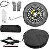 MAK Ruotino di scorta 18 145/80 18 per AUDI Q3 BMW X1 AUDI A4 A5 A6 con Cric Chiave e Sacca